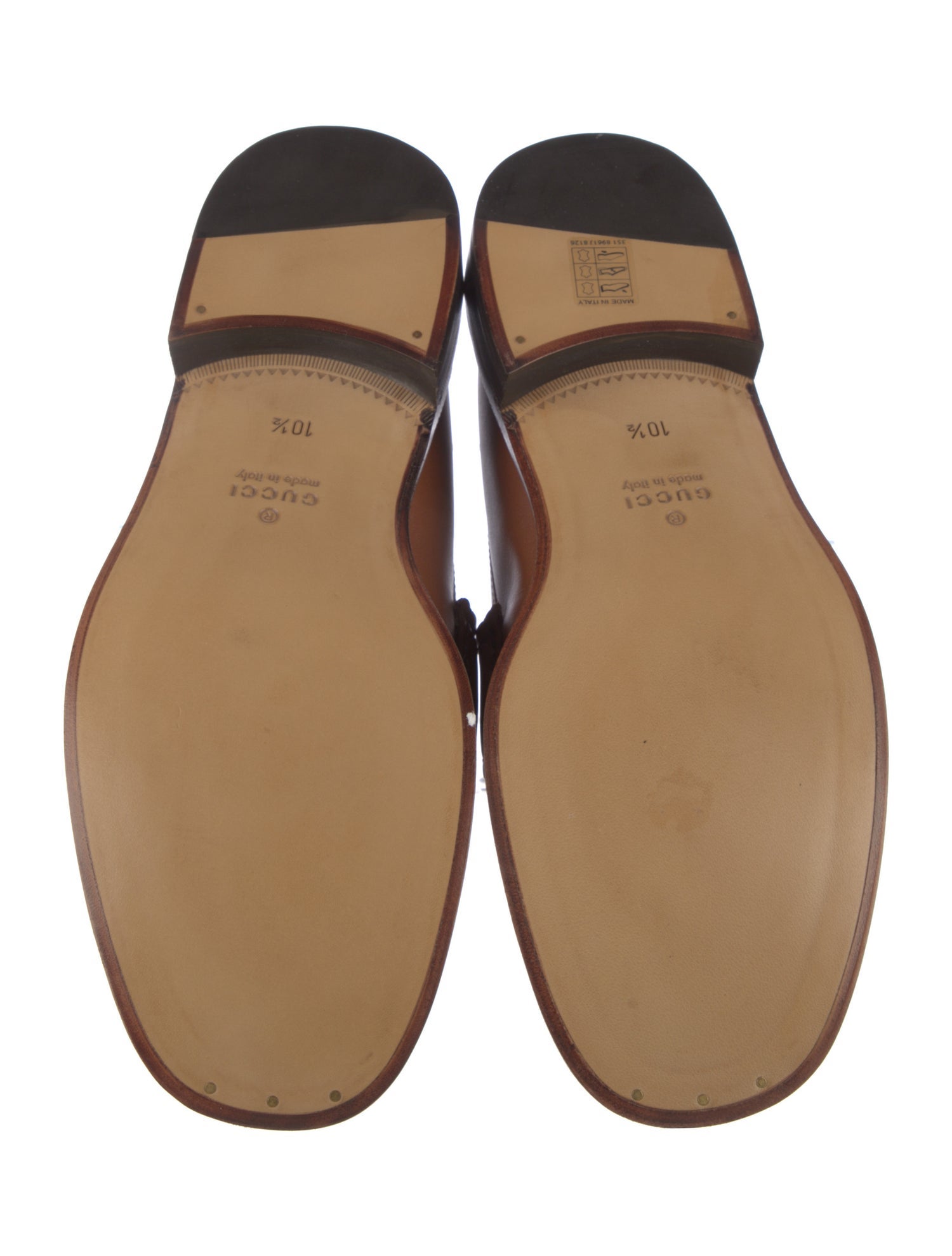 Gucci Horsebit Accent Leather Dress Loafers